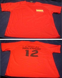 CAMISETA ROJA ESPAÑA LOREAL EXPERT 12 TALLA XL